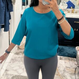 NWOT drape-back blouse